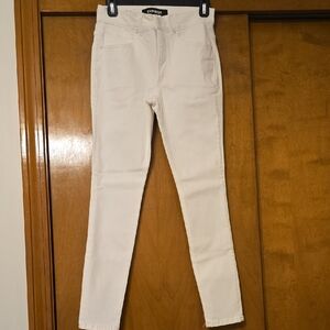 Express White Skinny Jeans - Women's High-Rise Slim Fit
